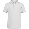 Nautica Boys' School Uniform Short Sleeve Polo Shirt, Button Closure, Comfortable &amp; Soft Pique Fabric