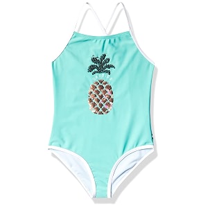 Nautica Girls One-Piece Swimsuit with UPF 50