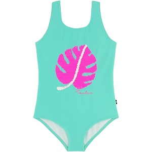Nautica Girls One-Piece Swimsuit with UPF 50