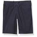 Nautica Girls School Uniform Bermuda Shorts, Pull-on Fit, Stretchy Material, Functional Pockets