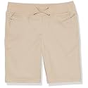 Nautica Girls School Uniform Bermuda Shorts, Pull-on Fit, Stretchy Material, Functional Pockets