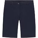 Nautica Girls School Uniform Bermuda Shorts, Pull-on Fit, Stretchy Material, Functional Pockets