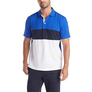 Nautica Mens Short Sleeve 100 Cotton Pique