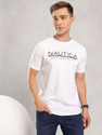 NAUTICA Printed Men Round Neck White T-Shirt