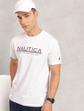 NAUTICA Printed Men Round Neck White T-Shirt