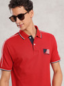 NAUTICA Striped Men Polo Neck Red T-Shirt