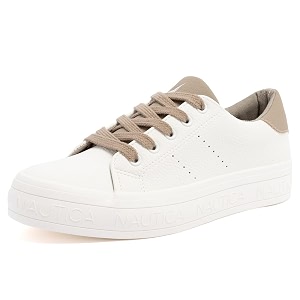 Nautica Women Fashion Sneaker Lace-Up Tennis Casual
