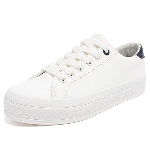 Nautica Women Fashion Sneaker Lace-Up Tennis Casual