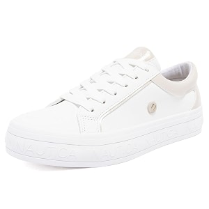 Nautica Women Fashion Sneaker Lace-Up Tennis Casual