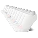Nautica Womens No Show Liner Socks Soft Stretch Non-Slip Heel Grip, 6 Pack