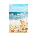 Nautical Beaach Shell Starfish Coastal Decorative 1-Gang No Device Wall Plate Blank Outlet Covers Light Switch Cover Switchplate Electrical Faceplate Bedroom Decorate