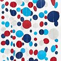 Nautical Party Decorations Circle Dot Garland Navy Blue Red White Hanging Paper Polka Dot Streamer for Nautical Pirate Ahoy Achor Birthday Wedding Bridal Shower Bachelorette Party Supplies