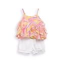 Nautinati Baby Girls Printed Strappy Tiered Top