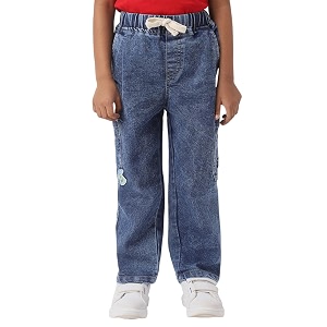 Nautinati Boys Cotton Denim Jeans with Value-Added