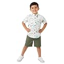 Nautinati Boys Printed Collared Shirt with Shorts