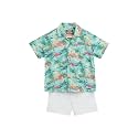 Nautinati Boys Printed Collared Shirt with Shorts