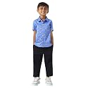 Nautinati Boys Printed Collared Shirt with Shorts