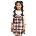 Nautinati Cotton Dress for Kids Girls Mini
