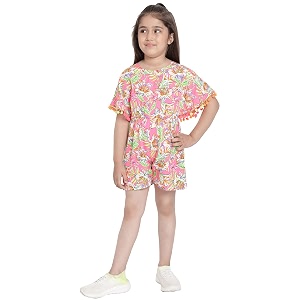 Nautinati Girls Strappy Colourful Jumpsuit Age