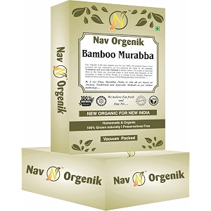nav orgenik bamboo bans murabba vacuum packed with 34natural honey34 400 g  bans ka murabba good for health  helps increasing height  vacuum packed with freshness and love