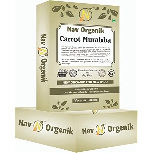 nav orgenik dry carrot gajar murabba vacuum packed without syrup 800gms carrot gajar ka murabba good for health  helps eye and vision diseases  vacuum packed with freshness and love 800gms