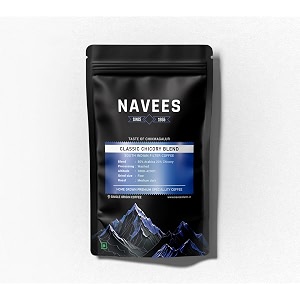 navees coffee  classic chicory blend 80 arabica 20 chicory  medium to fine grind  south indian filter coffee powder  single origin  delivered straight from our farm  500 gm