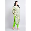 Women Modal Cotton Kurti Frill On