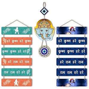 navinya decorative wooden wall decors art - wall hanging home dcor - used as a wall decor items for bedroom girls gift items office kitchen living room cafe39s set of 3