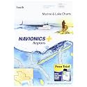 Navionics Plus Regions South Marine and Lake Charts on SD/MSD