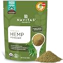 Navitas Organics Hemp Powder – Vegan Protein, Fiber & Minerals – for Smoothies, Oatmeal, Baking, Bars & More – Cold-Pressed – USDA Organic, Non GMO, Kosher, Gluten Free (12oz. Bag, 11 Servings)