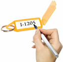 navjai 60pcs Keychain Keyrings with Name Label Split Ring Keytags Key ka challa Key Chain