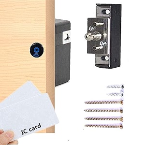 navkar systems combo-cn212 electronic cabinet lock hidden diy rfid lock for wooden cabinet drawer locker cupboard punch-free locker wardrobe drawer lock with 5 mifare rfid card