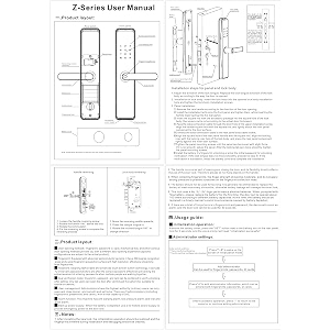neorg-05 smart door lock  5-way unlocking  fingerprint wifi smart life mobile app pin rfid card and manual key access for wooden doors