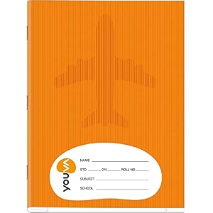 youva navneet brown soft bound notebook  jumbo size 18 cm x 24 cm  five line  120 pages pack of 12