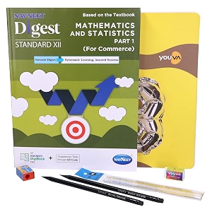 navneet mathematics study kit 1 part 1 1 digest  3 subject book  2 pencils  sharpner  eraser  scale