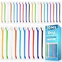 Navona Dog Toothbrushes, Double Headed Anti Slip Dog Tooth Brushing Kits, Cat Toothbrush, Pet Toothbrush for Dogs, Easy to Clean and Care for Teeth