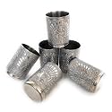 NAVRANG Glasses Set of 6,Meenakari Glass, Steel Glasses Set for Water, Decorative Glass, Diwali Gift, 220 Ml