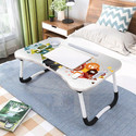 NAVRANGI Foldable multipurpose Laptop Table Wood Portable Laptop Table (Finish Color - Creative Mind, Pre Assembled)