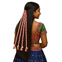 Navratri Hair Braids with Rubber Bands for