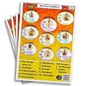 Navratri Theme Tambola Tickets | Navdurga Symbolism Housie Tambola Themed Bingo Game| Kitty Party Theme Housie Tickets | English | for Family &amp; Friends (Set of 15 Tickets)