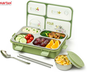 NAVTAN Happiness Bento 4 Section Stainless Steel
