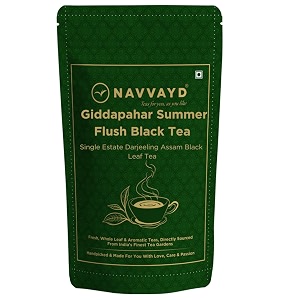 navvayd giddapahar summer chinary darjeeling second flushtealoose leaf - enjoy hot or cold 50 gm