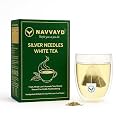 NAVVAYD Organic Silver Needles White Tea, 15 Tea Bags