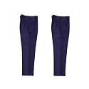 Navy Blue School Uniform Trousers Pant with Elastic Waist, Pack of 2