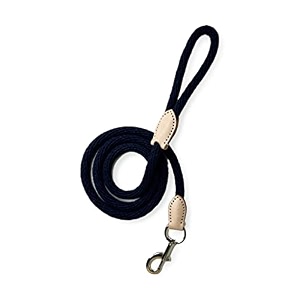 navy blue twisted rope leash for dog 178 cm