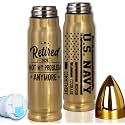 Navy Retirement Gift Bullet Tumbler 2026 – Retired Not My Problem Anymore US Navy Flag – Insulated Stainless Steel Water Bottle for Retired Sailor