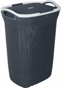 NAYASA 40 L Blue Laundry Basket Plastic