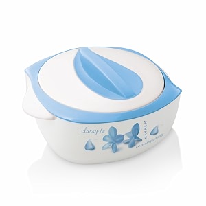 nayasa desire casserole  1200 ml  insulated casserole with stainless steel inner  serveware  food grade bpa free  side handles  easy to carry  blue