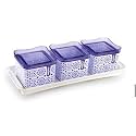 Nayasa Plastic Dry Fruit Container - 540 ml, 6 Pieces, Orange