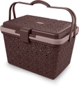 NAYASA Plastic Flower Picnic Basket with lid